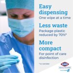 Clorox Healthcare Bleach Germicidal Wipes, 6" x 5", 150 Count Canister (Package May Vary) - Image 5