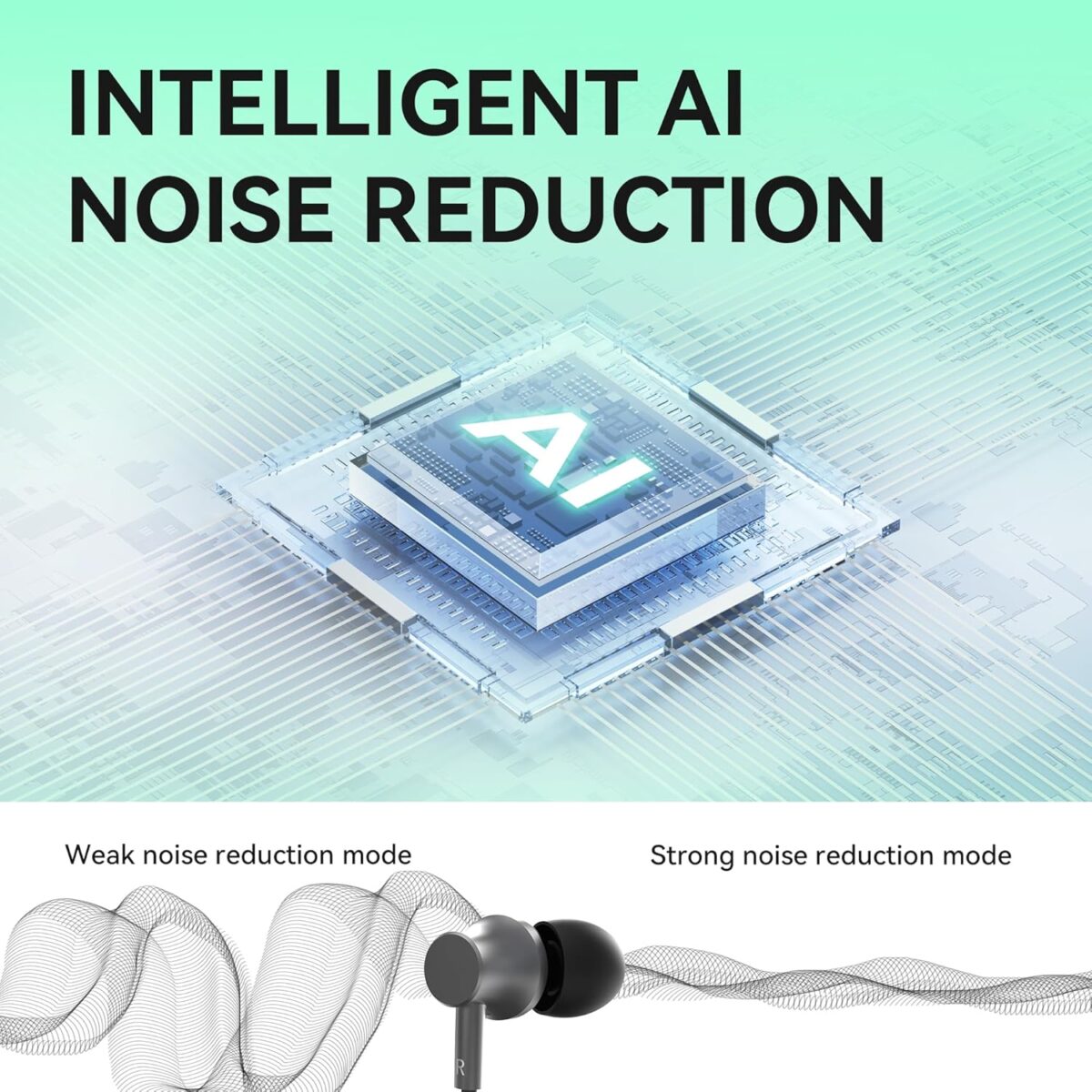 Hearing Amplifiers Black, Neckband Hearing Aids for Seniors, Rechargeable Hearing Amplifier Aid Bluetooth Headphones with Noise Cancelling - Image 3