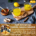 TOG999, 60 Tea Bags - Turmeric,Ginger,Cinnamon Tea,100% Natural,Hand-made Blend of Turmeric,Ginger,and Cinnamon. Eco-conscious Bags. Turmeric Ginger Herbal Tea. No Sugar,No Caffeine,No Gluten,Vegan. - Image 4
