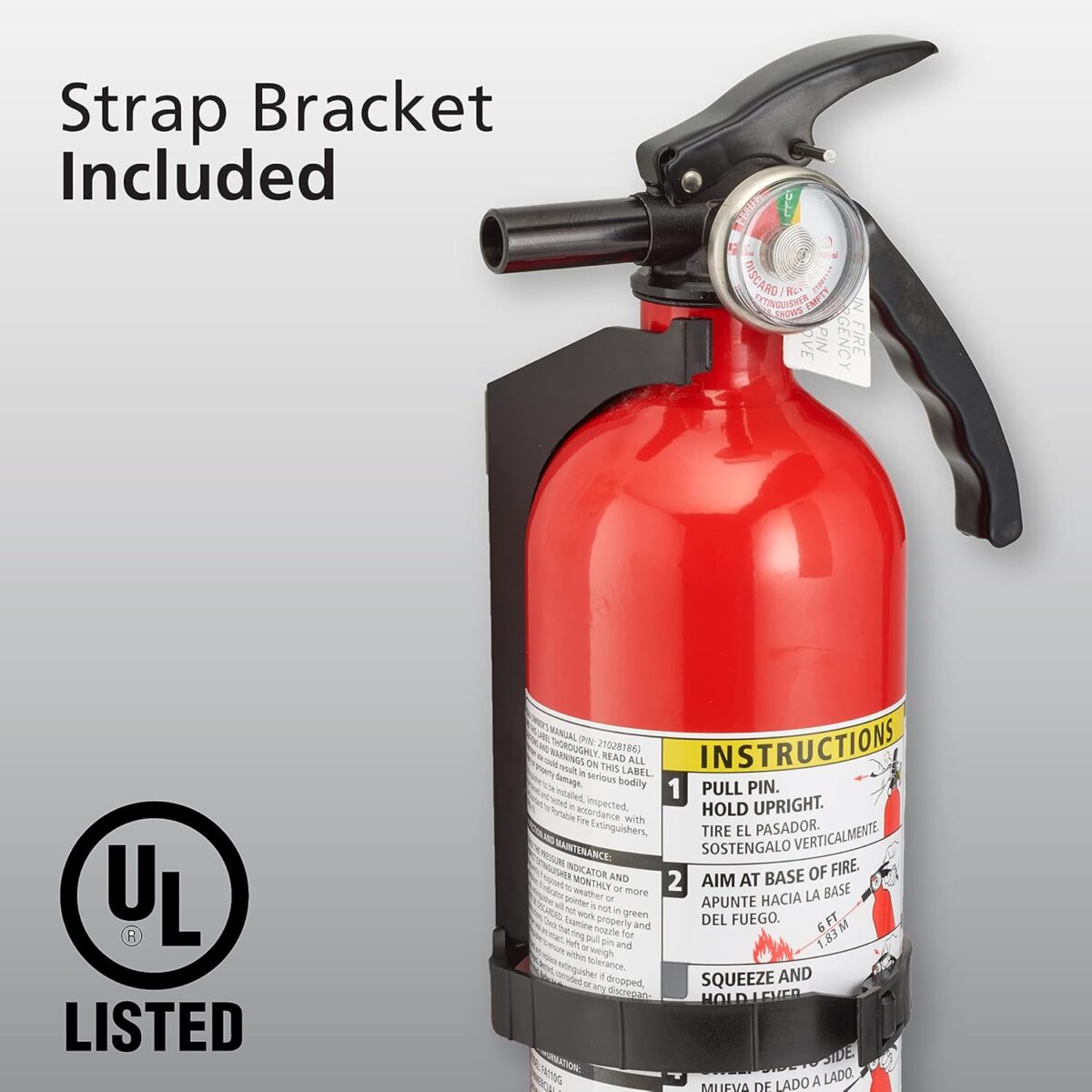 Kidde Fire Extinguisher for Home, 1-A:10-B:C, Dry Chemical Extinguisher, Red, Mounting Bracket Included, 2 Pack - Image 5