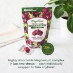 MegaFood Relax + Calm Magnesium Supplement - Soft Chews with Magnesium Citrate & Magnesium Malate for Heart Health, Muscle Tension & More - Vegetarian - Grape-Flavor - 30 Chews (15 Servings) - Image 3