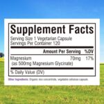 Innate Vitality Magnesium Glycinate 500mg | 70mg Elemental Magnesium Supplement- High Absorption, Non Buffered, Non-GMO & No Gluten - Nerve, Muscle, Bone Health - 120 Vegan Capsules Magnesio - Image 3