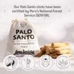 Luna Sundara Palo Santo Sticks from Peru Sustainably Wild Harvested Quality Hand Picked 100 Grams Authentic Smudge Sticks Includes a Reusable Drawstring Bag. - Image 4
