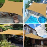 HOMPER 6.5' x 10' Sun Shade Sail Waterproof Sun Shade Sails Canopy Effectively 95% UV Block, Oxford Fabric, for Patio, Balconies, Lawn Garden, Party, Outdoor Activities - Image 7