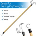 RMS Deluxe 28 Inches Long Dressing Stick - Dressing Aid for Shoes, Socks, Shirts and Pants - Image 2