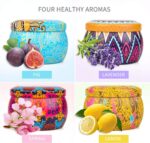 Scented Candles Gifts Set for Women, Aromatherapy Candles for Home Scented, Upgraded Large Tin of Soy Candle Lavender Candle Birthday Gifts for Women Mom Bath Spa Meditation Christmas Gifts Candles - Image 2