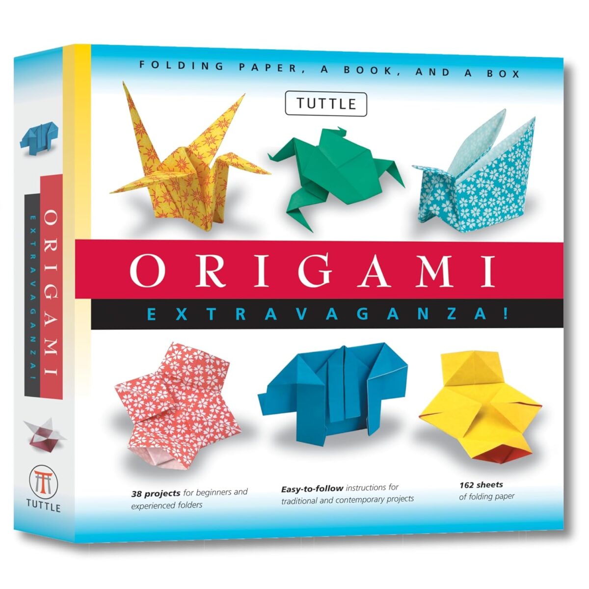 Origami Extravaganza! Folding Paper, a Book, and a Box: Origami Kit Includes Origami Book, 38 Fun Projects and 162 Origami Papers: Great for Both Kids and Adults - Image 2