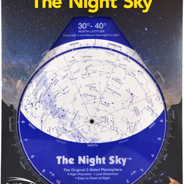 The Night Sky 30°-40° (Large; North Latitude)