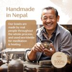 Tibetan Singing Bowl Set – Authentic Hand-Tuned Sound Bowl for Meditation – Complete Meditation Bowl Kit with Cushion, Mallet & Guide – Perfect Tibetan Bell for Yoga, Relaxation, & Sound Healing - Image 7