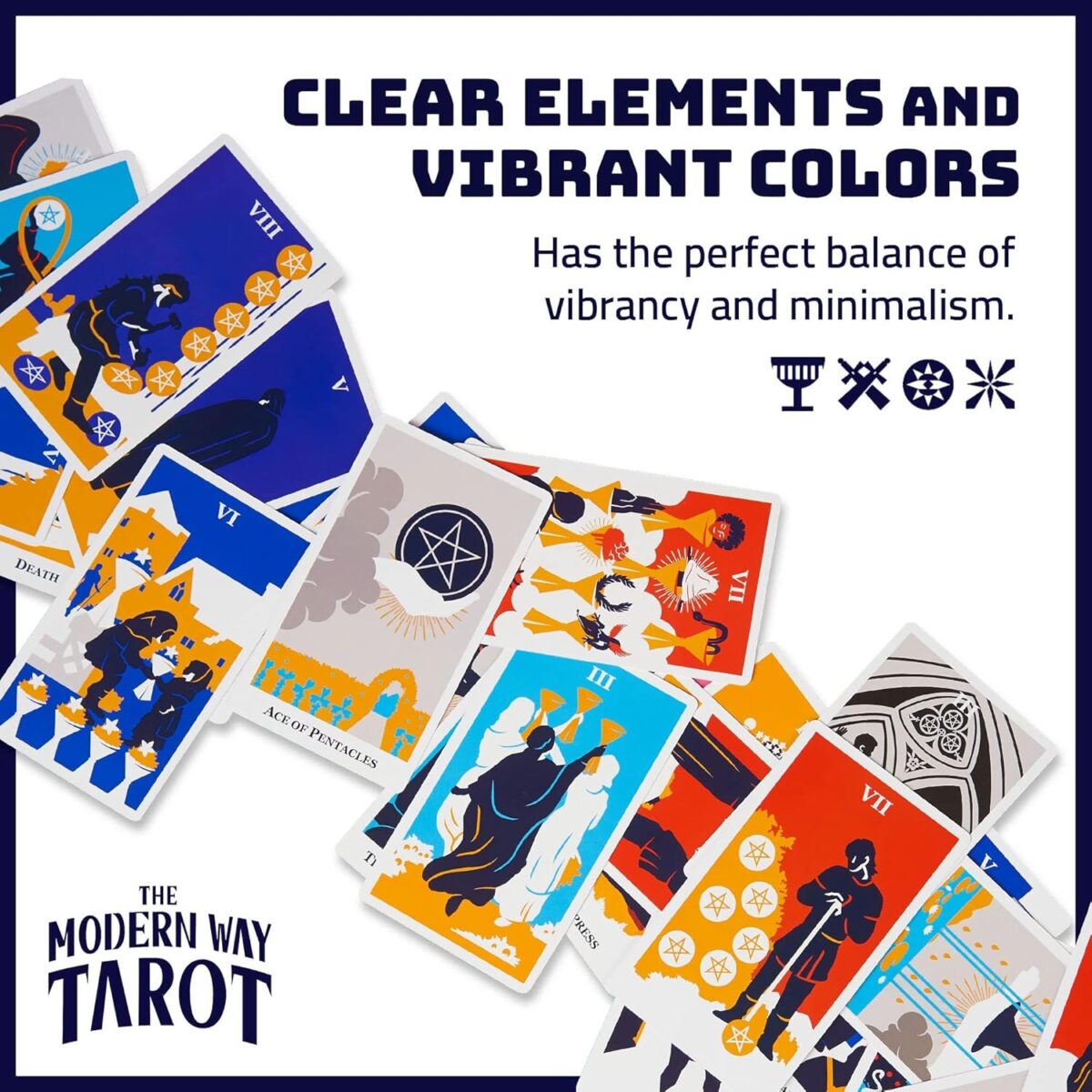 Modern Way Tarot Deck with Guidebook – 78 Card Set for Beginners and Experts | Rider-Waite Inspired Design | Divination and Meditation Tool - Image 7