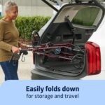 Medline Steel Rollator Walker for Adult Mobility Impairment, Burgundy, 350 lb. Weight Capacity, 8” Wheels, Foldable, Adjustable Handles, Rolling Walker for Seniors - Image 4