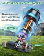 Bubble Machine Automatic Bubble Blower for Kids: Battery Operated Bubble Maker for Toddlers 1-3 | 20000+ Bubbles Per Min Contain 6 AA Battery | Outdoor Toys for Parties Birthday Wedding - Image 3