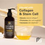 Anti Cellulite Massage Oil for Massage Therapy - Collagen and Stem Cell Skin Tightening Cellulite Cream for Women - 8 Fl Oz by M3 Naturals - Image 3