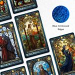 CRAFTERIAN Stained Glass Tarot Cards, 78 Tarot Deck with Foil Edges, Original Tarot Cards for Beginners and Experts with Guide Book, Fortune Telling Game, Divination Tools for All Skill Levels. - Image 3
