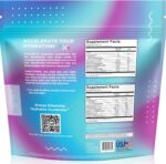 HydroMATE Electrolytes Powder No Sugar Cotton Candy - 30 Count Instant Hydration Packets with Vitamin C to Boost Energy - Sugar Free Electrolytes to Support Hydration on Keto Diet & Party Recovery - Image 4