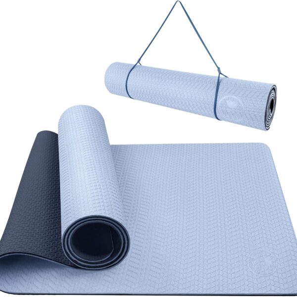 IUGA Yoga Mat Non Slip Anti-tear Yoga Mats Eco Friendly Hot Yoga Mat Thick Workout & Exercise Mat for Yoga, Pilates and Fitness (72"x 24"x 6mm)