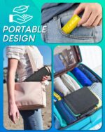 Monthly Pill Organizer 2 Times a Day, with Weekly Pill Bag, Portable Hard Shell, Pill Cutter, Plastic Opening Pick, Monthly & Weekly Stickers, Convenient Medication Management and Tracking - Image 4