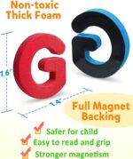 Coogam Magnetic Letters 234 Pcs, Uppercase Lowercase Foam Alphabet ABC Fridge Magnets, Educational Toy Set for Classroom Kids Learning Spelling with Magnetic Board and Storage Box - Image 5
