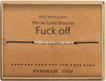 KGBNCIE Inspirational Gifts for Women, Morse Code Funny Gifts Bracelets for Women, Morse Code Bracelets Friend Gifts