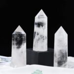 Runyangshi Large Clear Quartz Healing Crystal Wand 4.72"-5" Natural Crystal Tower 6 Faceted Single Point Crystal Prism Wand Natural Quartz Stones for Meditation Reiki Chakra Therapy Home Decor Gift - Image 7