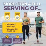 Viva Naturals Elderberry with Vitamin C and Zinc for Adults - 5 in 1 Sambucus Black Elderberry Capsules with Vitamin D3 5000 IU Immunity Supplement, Sambucus Elderberry Immune Support Supplement - Image 4