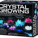4M 7 Crystal Growing Science Experimental Kit with Display Cases - Easy DIY STEM Toy Lab Experiment Specimens, Educational Gift for Kids, Teens, Boys & Girls
