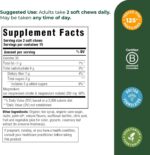 MegaFood Relax + Calm Magnesium Supplement - Soft Chews with Magnesium Citrate & Magnesium Malate for Heart Health, Muscle Tension & More - Vegetarian - Grape-Flavor - 30 Chews (15 Servings) - Image 2