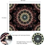 Uspring Mandala Tapestry - Bohemian Floral Aesthetic Hippie Boho Wall Hanging Decor for Bedroom, Living Room, Dorm (51.2 x 59.1 inches) - Image 6