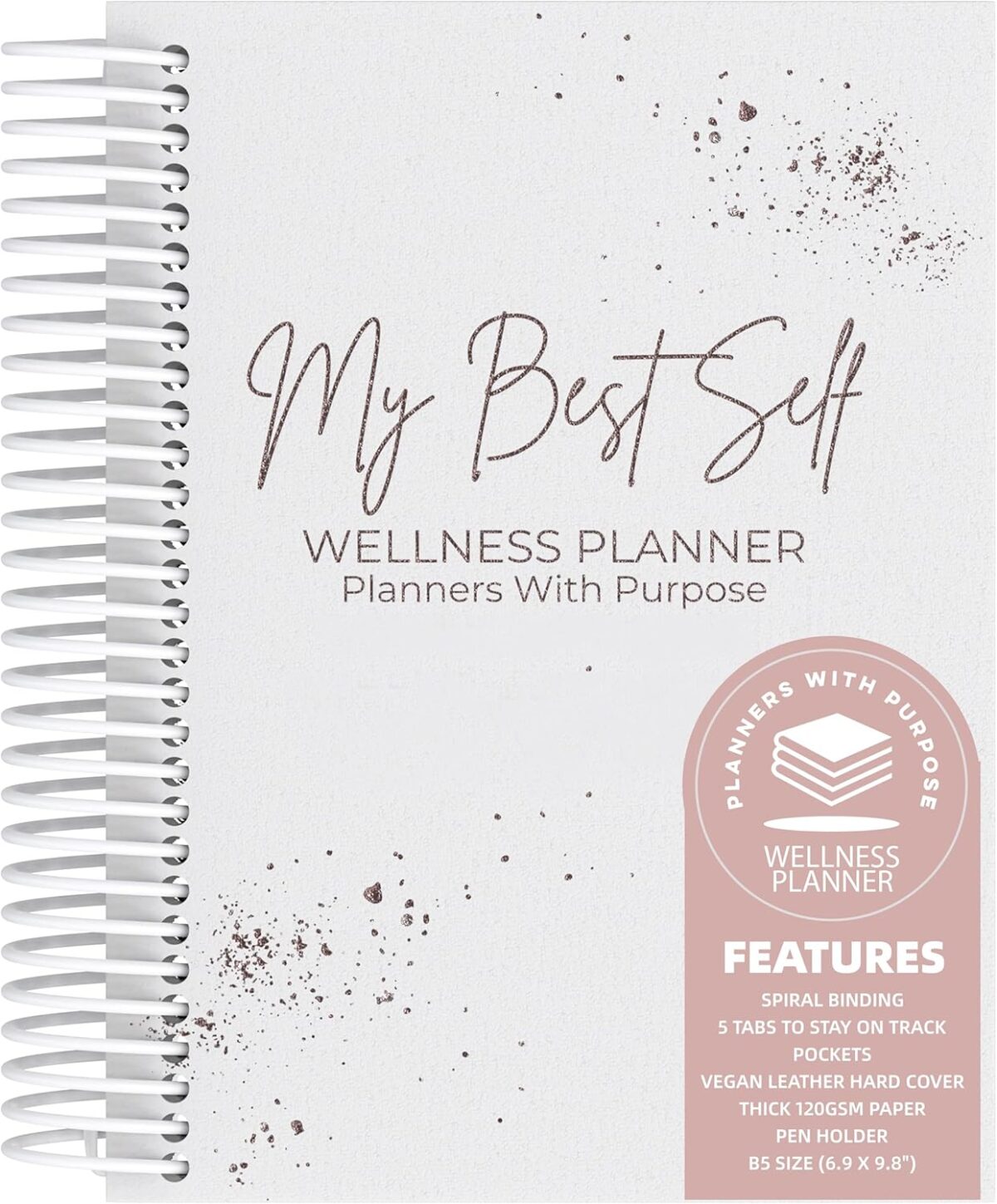 Wellness Journal – Daily Self Care Lifestyle Planner to Support Physical, Mental, & Emotional Health – Guided Prompts Self Love Diary to Practice Gratitude, Reflection, and Goals - Image 9