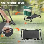 VEVOR Folding Garden Kneeler and Seat Heavy Duty, Widened 8" EVA Foam Pad, Portable Garden Stool with Tool Bags, Gardening Bench to Relieve Knee & Back Pain, Great Gifts for Seniors, Women, Parents - Image 7