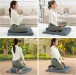 BALAPET Meditation Cushion Foam Meditation Pillows for Sit on Floor, Large Yoga Pillow,Ergonomic Meditation Cushion with Adjustable Cushions for Hip and Knee Support for Comfortable Kneel or Sit - Image 7