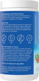 Natural Vitality Calm, Magnesium Supplement, Anti-Stress Drink Mix Powder, Gluten Free, Vegan, & Non-GMO, Watermelon, 16 oz - Image 14