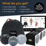 Plyopic. Massage Ball Set – for Deep Tissue Muscle Massage, Myofascial Release, Trigger Points, Mobility, Plantar Fasciitis - Eliminate Muscle Tension & Tightness in Your Back Neck Foot - Image 2