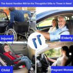 Car Door Handle for Elderly, 2 Pack Car Handles Assist Elderly, Car Door Support Handle for Seniors and Handicapped, Blue - Image 7