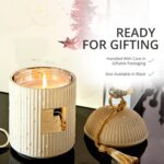 Scented Candles for Home Luxury Candle Gift Set - Candle Holder + 2 x 8.5oz Soy Candle Refills + Wick Trimmer - 115 Hour Burn - Birthday Gifts for Women - Centerpiece Decorations - 4 pcs - Image 7