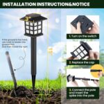 GIGALUMI Solar Outdoor Lights,12 Pack LED Solar Lights Outdoor Waterproof, Solar Walkway Lights Maintain 10 Hours of Lighting for Your Garden, Landscape, Path, Yard, Patio, Driveway - Image 8