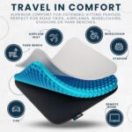 XL Extra Thick (20"x20"x2") Cooling Gel Seat Cushion for Pressure Relief Pad, Office, Gaming Chairs, Car Seat for Driving, Wheelchairs, Breathable Support, Non-Slip - Image 3