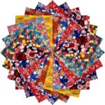 Japanese Washi Origami Paper 500 Sheets, 10 Vivid Colors, Colors Make Colorful and Easy Origami,6 Inch Square Sheet, for Kids & Adults, Papers, Arts and Crafts Projects (E-Book Included) - Image 5