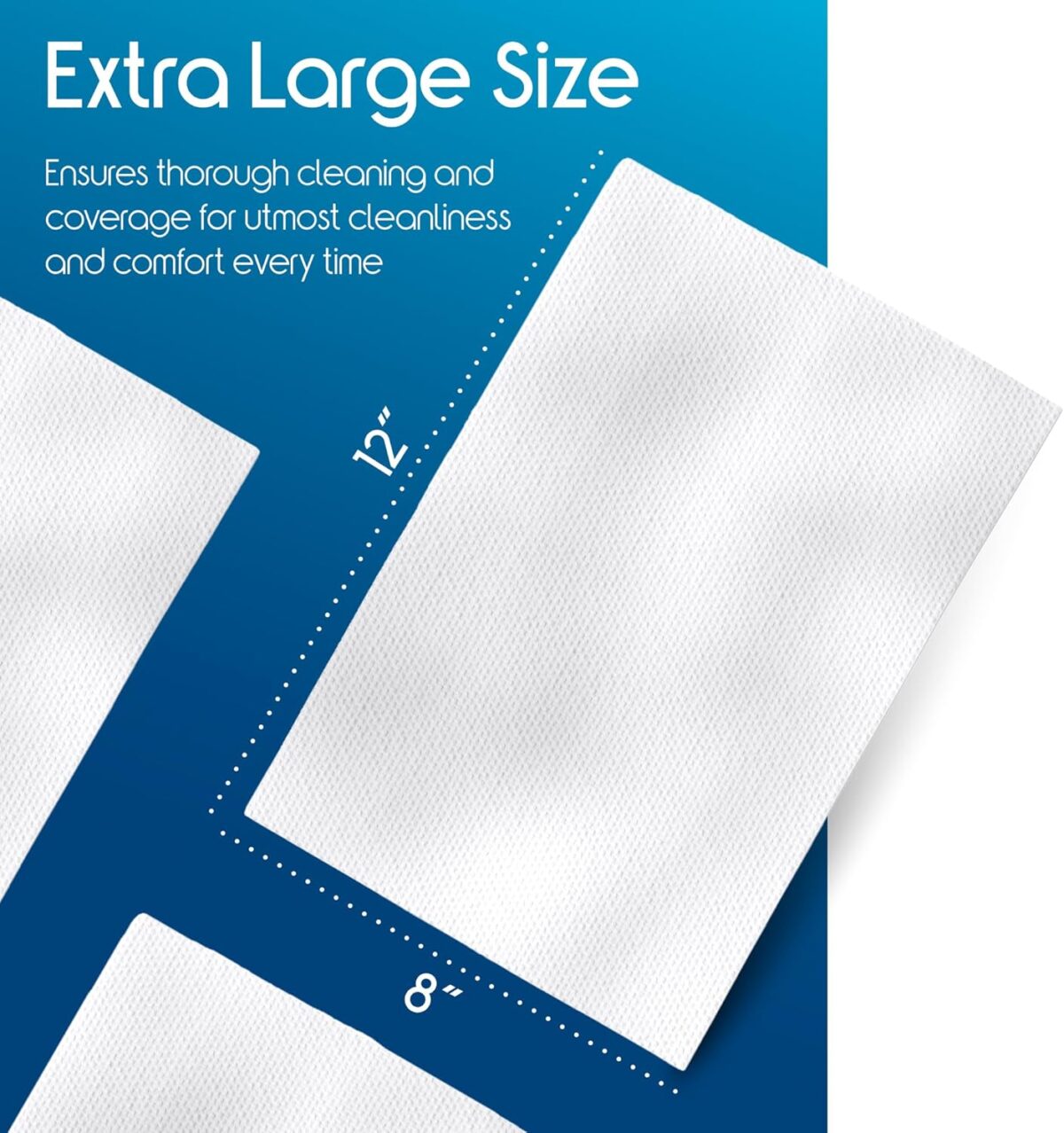 Inspire Adult Wet Wipes, Wash Cloths | Adult Wipes for Incontinence & Cleansing for Elderly, 8"x12" Count 12 packs of 50 - Image 8