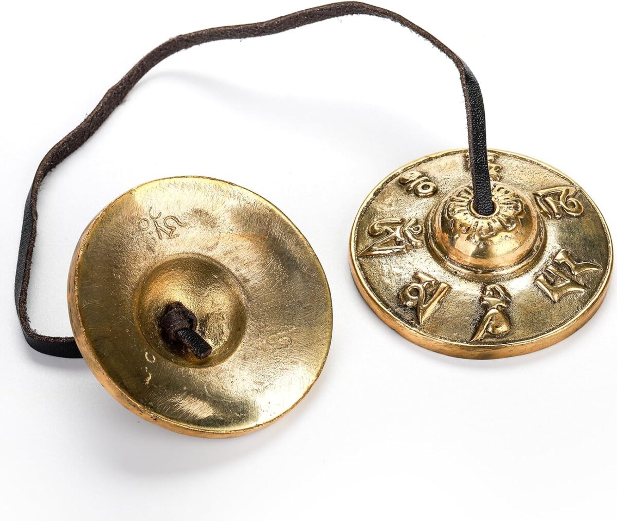Foraineam Tingsha Cymbals Meditation Chime Bells, 2.5 Inch Brass Tibetan Tingsha Bells Relaxation Musical Instruments for Mindfulness, Chakra Healing, Stress Relief, Sound Awakening, Yoga Meditation - Image 7