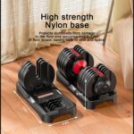 Adjustable Dumbbells Set of 2，Free Weights Dumbbells Set，Adjustable Dumbbell Set，52.5 lbs pair 105 lbs，15 in 1，for Men/Women Gym Equipment for Home Strength Training Equipment - Image 8