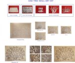 WOODTELLSTORY 'Oak Tree' DIY Tree Carved Wood Wall Art,Nature-Inspired Woodland-Themed Handmade Wall Decor For Homes & Offices,79" Wide x 59" High - Image 8