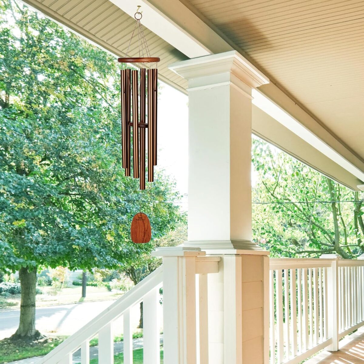 Woodstock Chimes Amazing Grace Wind Chime for Outside 40" Medium Bronze,Outdoor Decor for Patio, Porch, Garden, Memorial Gift for Loved Ones AGLBR - Image 2