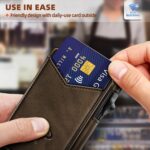 BULLIANT Men Wallet,Money Clip Wallet Slim For Gift Men 9Cards-Metal Credit Card Case in Magnetic Leather Flip - Image 5