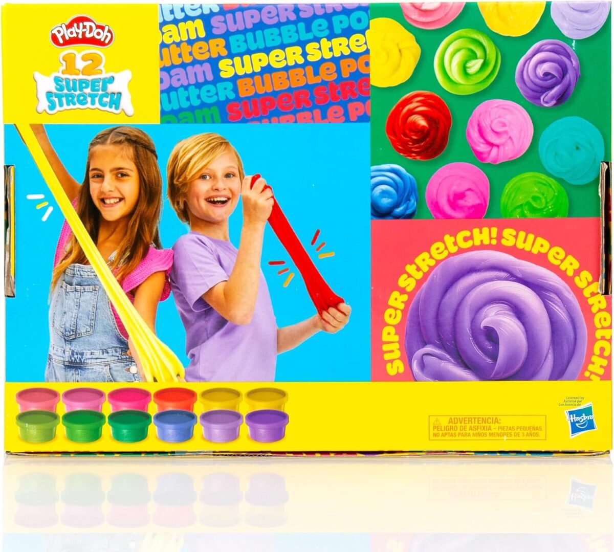 Play-Doh Super Stretch 12 Pack Playdoh Variety - Image 10