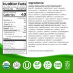Orgain Organic Greens Powder + 50 Superfoods, Original - 1 Billion Probiotics for Digestive Health, Antioxidants, Vegan, Plant-Based, Gluten-Free, Non-GMO, Green Juice & Smoothie Drink Mix - 0.62lb - Image 2