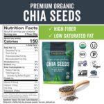 Viva Naturals Organic Chia Seeds 2 LBs - Plant-Based Omega-3 and Vegan Protein, Non-GMO Chia Seeds Organic Perfect for Smoothies, Salads and Chia Seed Pudding, Black Chia Seeds Bulk - Image 6