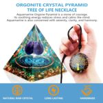 Zurligi Orgone Pyramid for Positive Energy, Tree of Life Amethyst & Citrine Chakra Orgonite Healing Crystal Pyramid for Wealth Success Lucky Meditation Sleep & Spiritual Gifts - Image 6
