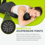 ProsourceFit Acupressure Mat and Pillow Set for Back/Neck Pain Relief and Muscle Relaxation, Blue - Image 3