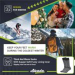Alvada Warm Thermal Wool Socks for Winter Moisture Wicking and Breathable Cozy Boot Socks - Image 5